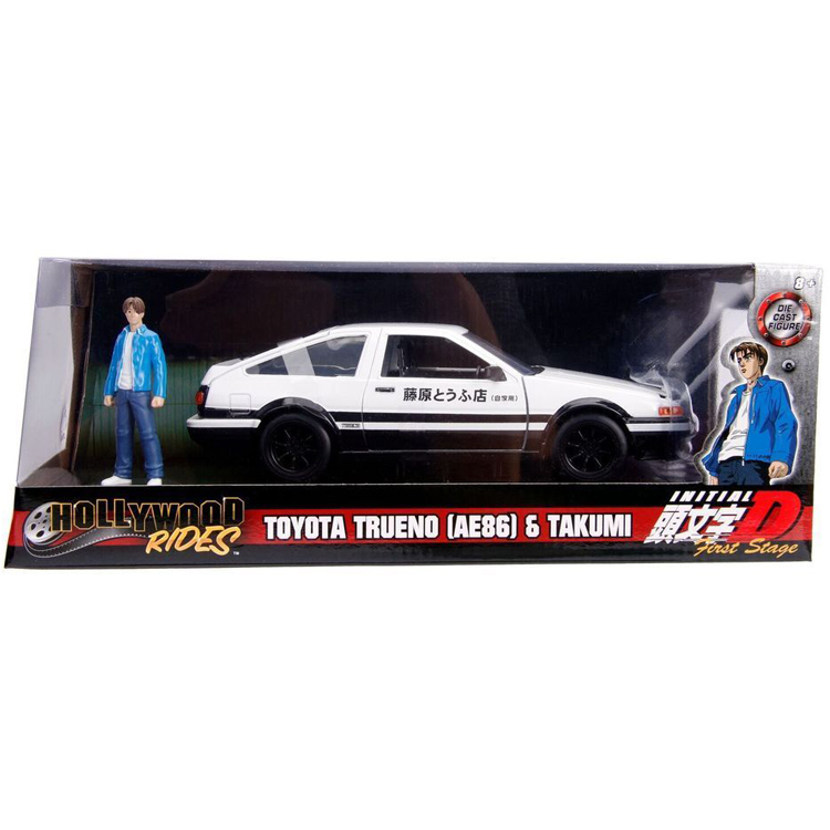 Jada 99733 Hollywood Rides Initial D First Stage Toyota Trueno AE 86 1:24  with Takumi Figure » BT Diecast